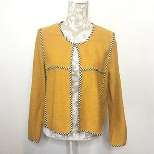 41 Hawthorn Blazer Mustard Yellow SMALL Open Front 843